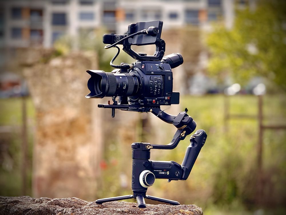 Canon C200 com todos acessorios + Gimbal Zhiyun Crane 3S