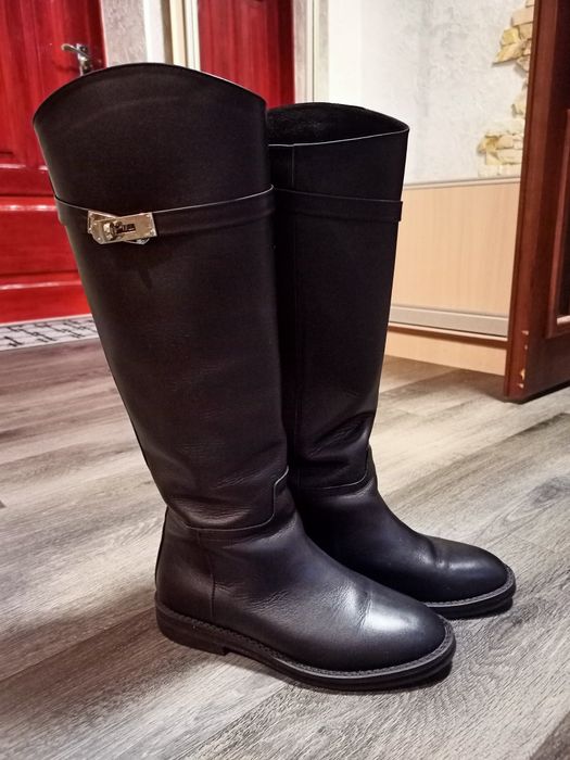 Шкіряні зимові чоботи