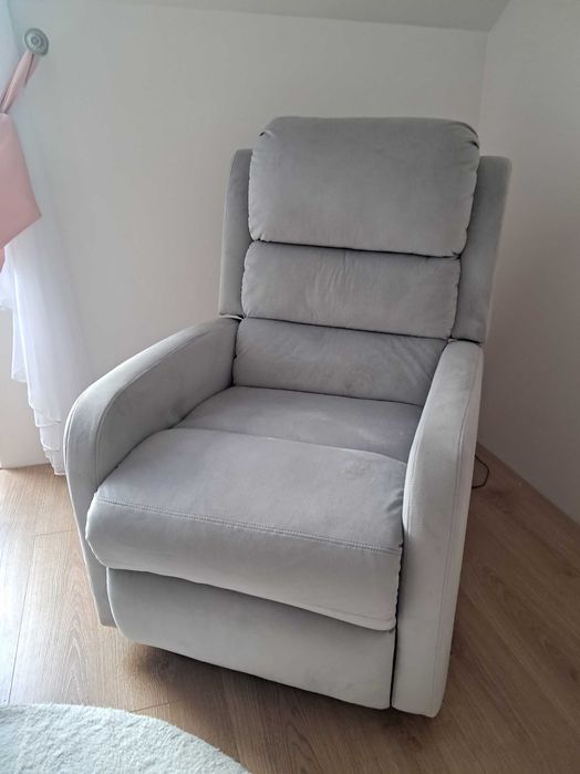 Fotel szary, rozkladany