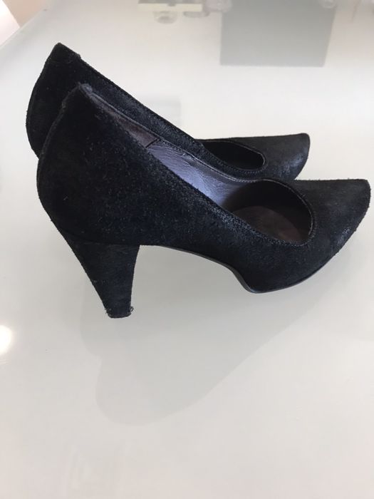 Sapatos em pele com sola compensada, n.38