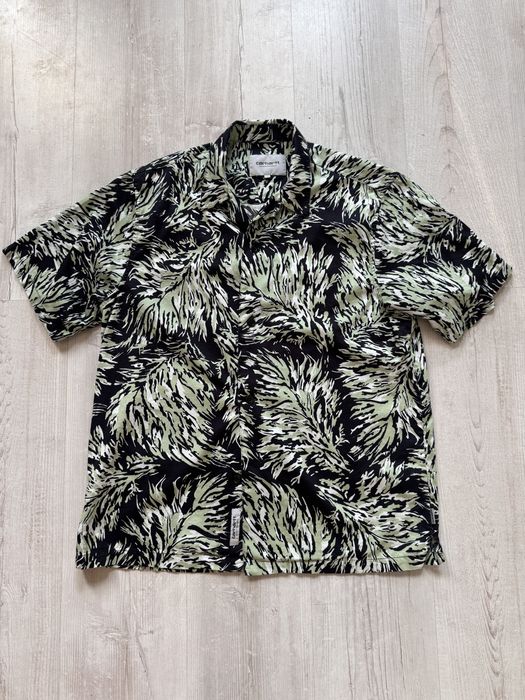 Koszula męska Carhartt WIP shirt M Hinterland black krótki rękaw