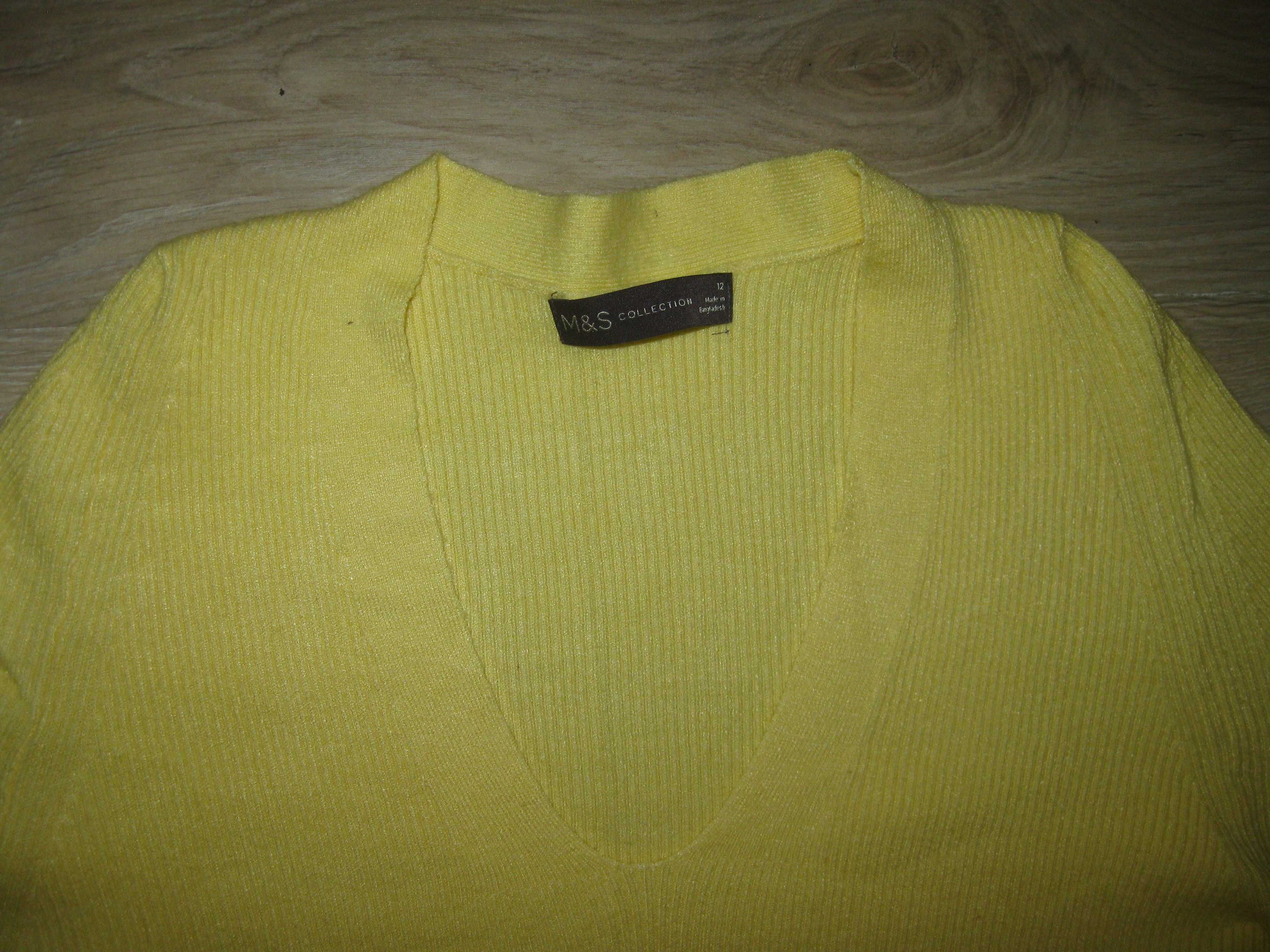 M&S sweter L wiskoza długi