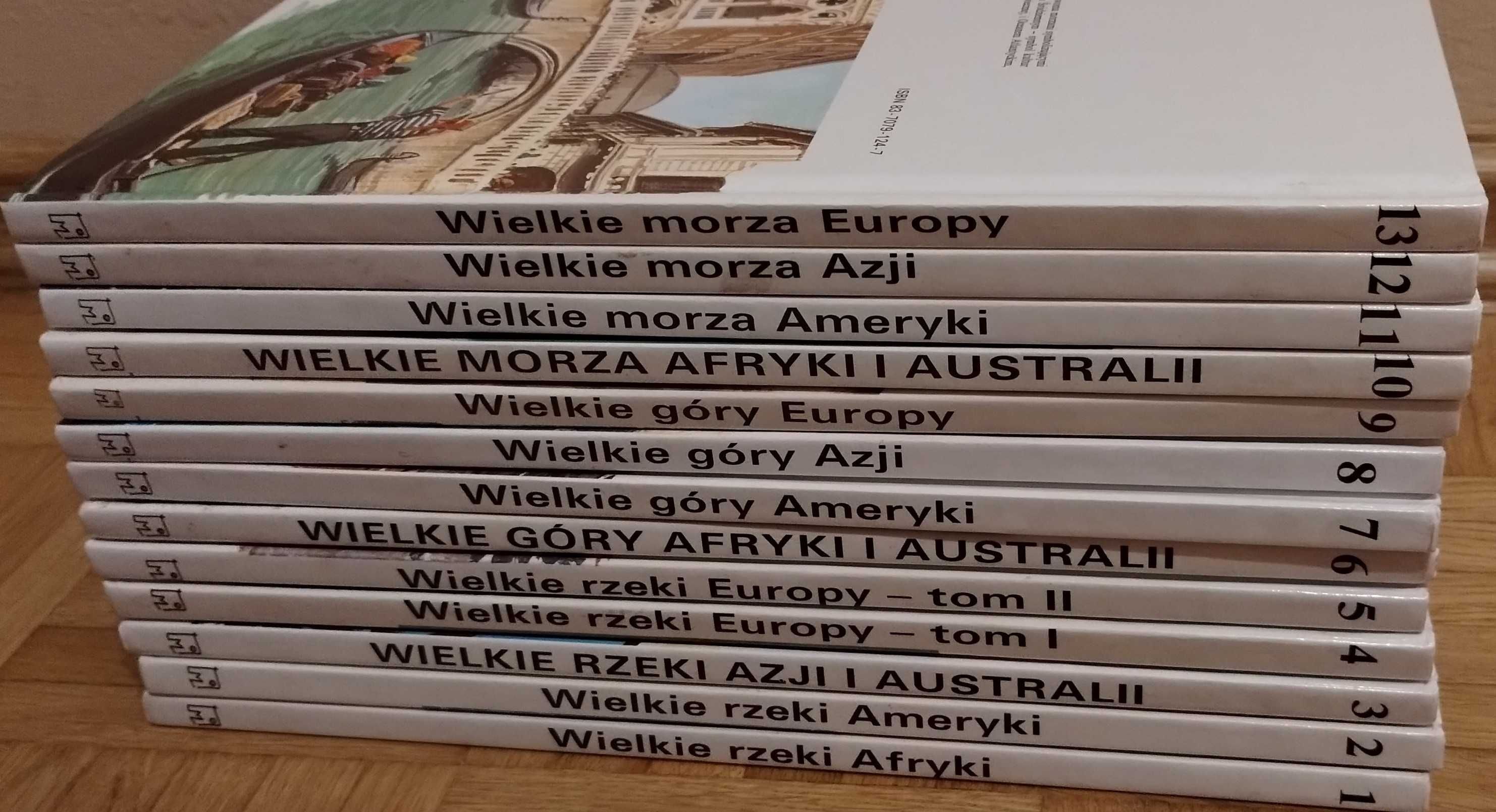 Encyklopedia geograficzna tomy 1-13 Muza Wielkie Rzeki Góry Morza