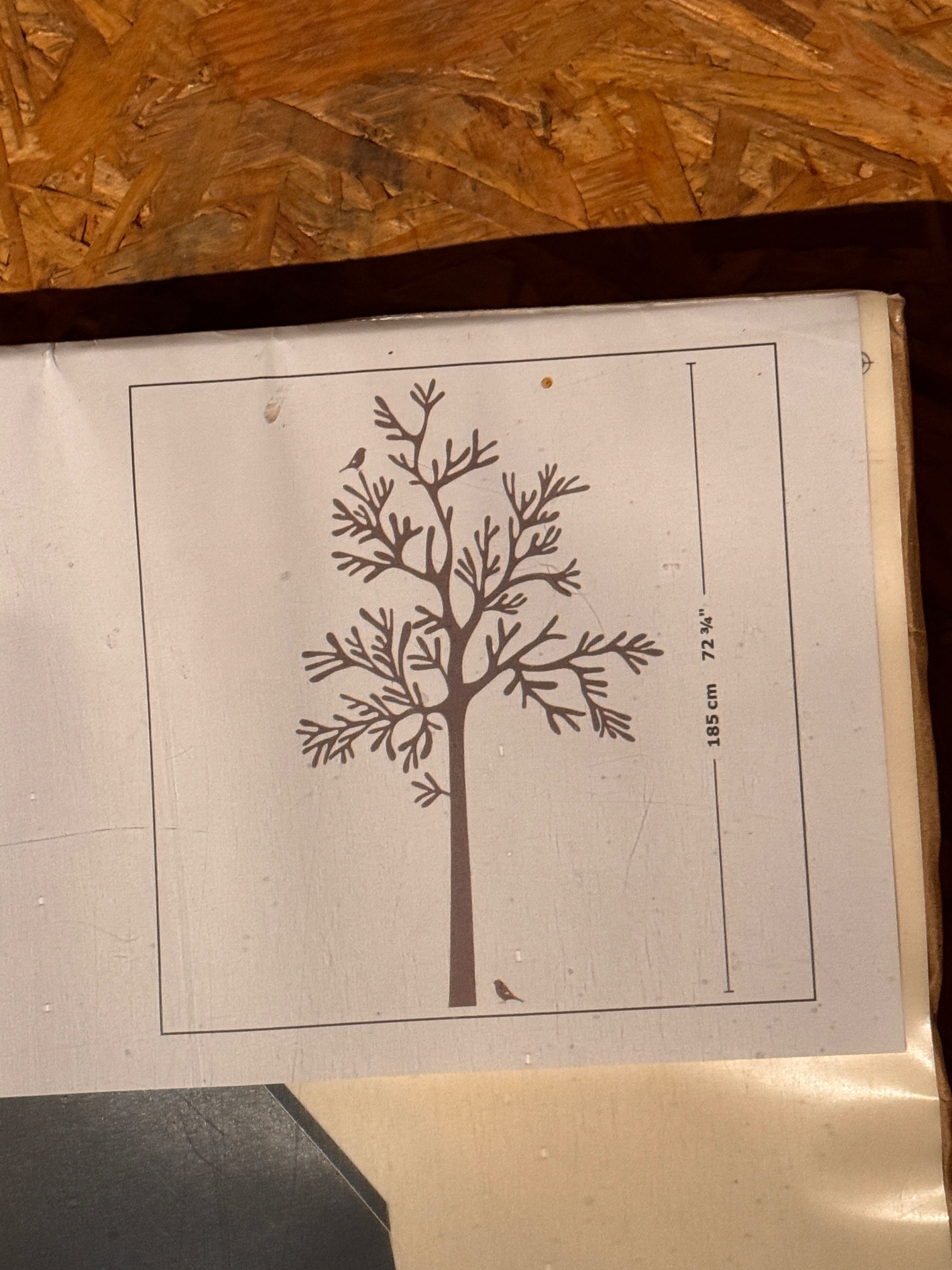 Ikea Mossen ogromna naklejka na ścianę drzewo
