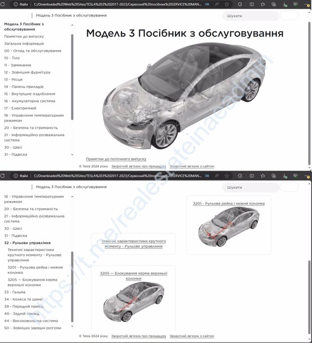 Service Manual Tesla Model 3 2017-2023, Сервісний мануал, інструкція