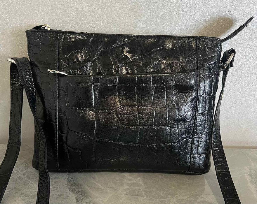 Шкіряна лакована сумка