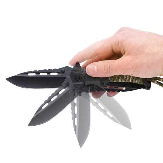 Nóż SCYZORYK taktyczny FOXTER paracord krzesiwo magnezowe NS60