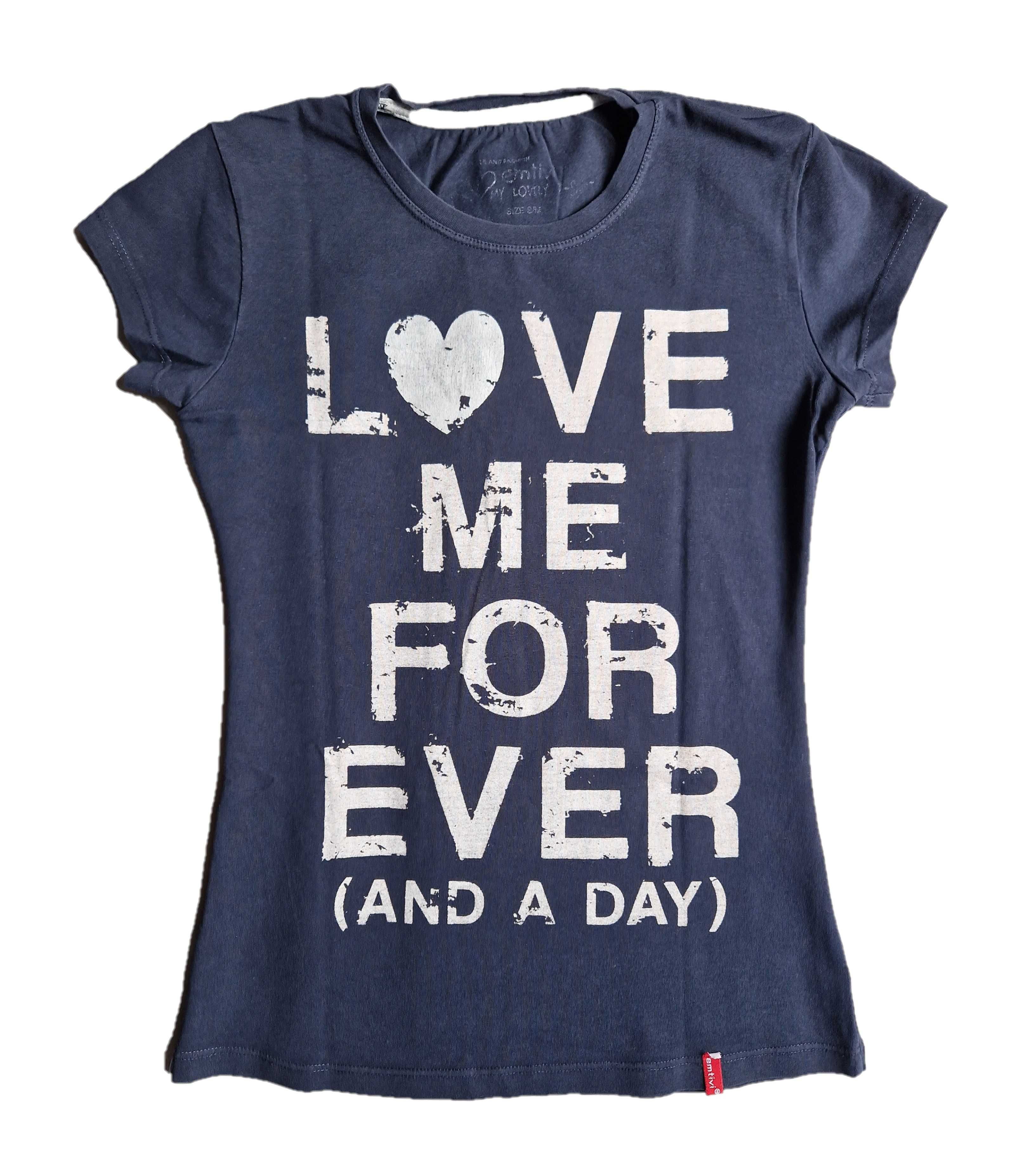 T-shirt love me for ever rozm. S