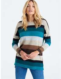 Greenpoint sweter tunika paski