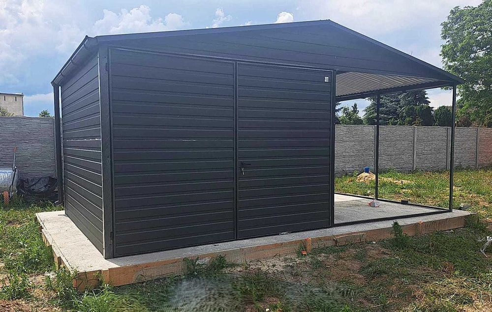3x5 garaż blaszany z wiatą. Blaszak , wiata - różne rozmiary i kolory