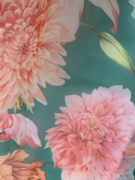 Bluzka zwiewna z szyfonu kolorowa kroj kimono nietoperz lekka 36 37