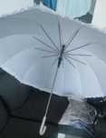 Parasol biały ślubny 110 cm duży