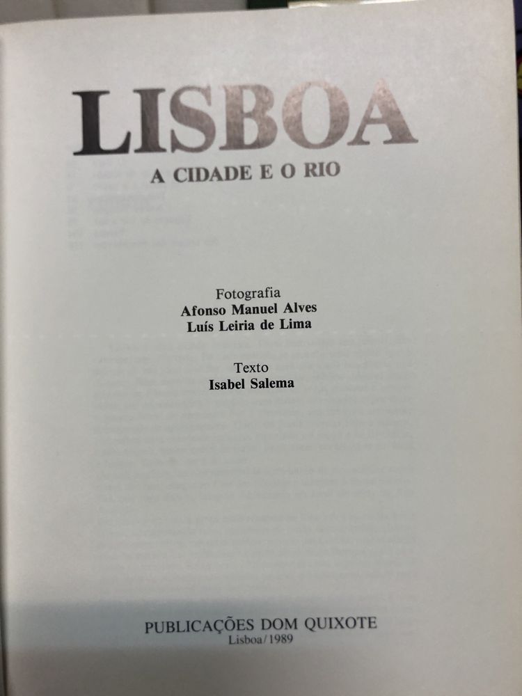 Livro “LISBOA A CIDADE E O RIO”