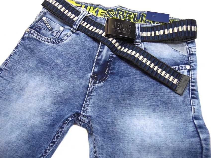 spodnie jeans elastyczne 481 FAMOUS 158 mięciutkie