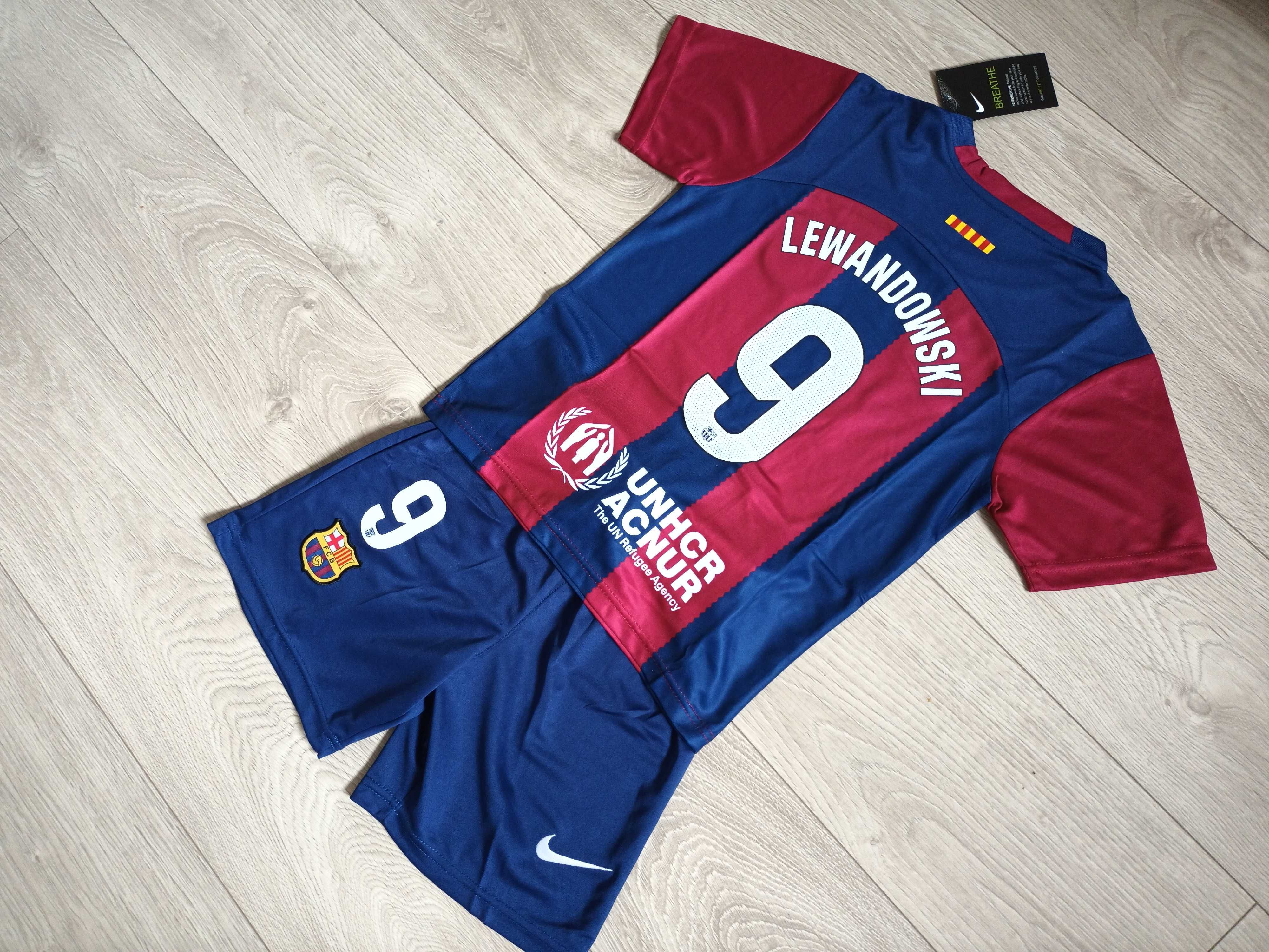 Komplet juniorski 2023/2024 FC BARCELONA LEWANDOWSKI 9 23/24