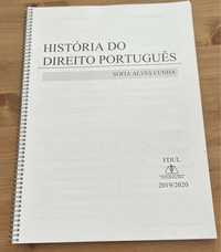 Sebenta História do Direito Português - Sofia Alves Cunha