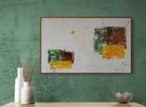 Quadro pintura abstarta 80x50 cm