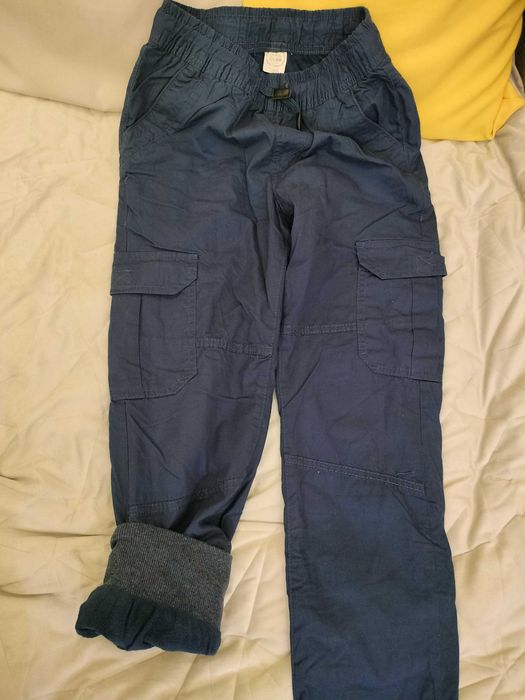 Spodnie chłopięce z podszewką polarową Cool Club 146