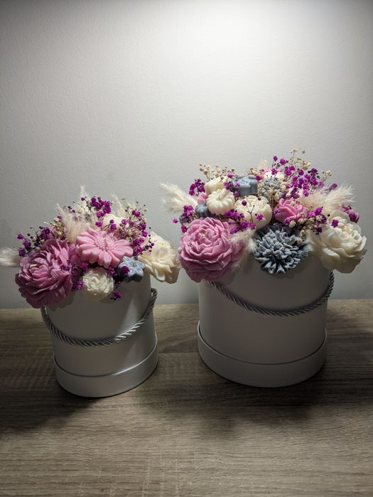 Flowerbox ze świec sojowych