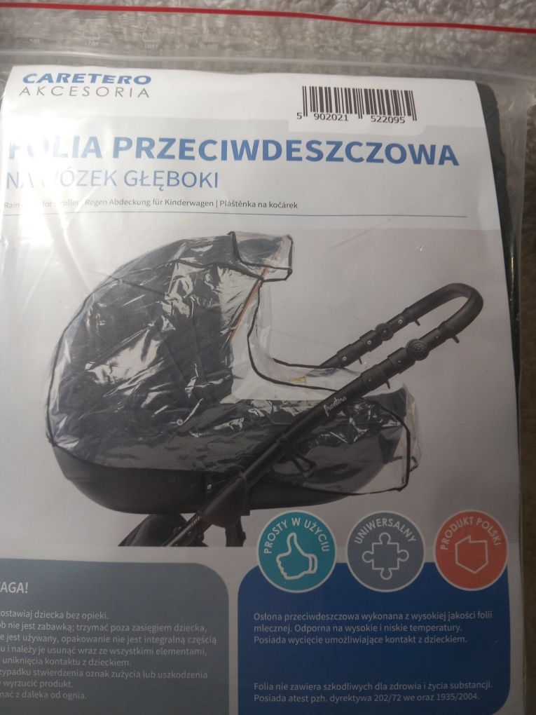 Folia przeciwdeszczowa na wozek głęboki