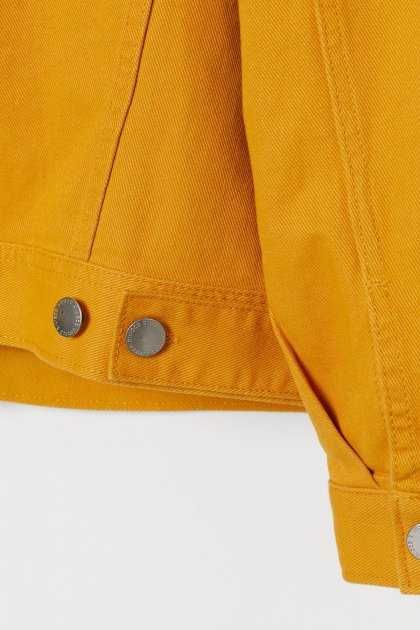 Джинсова куртка h&m жовта