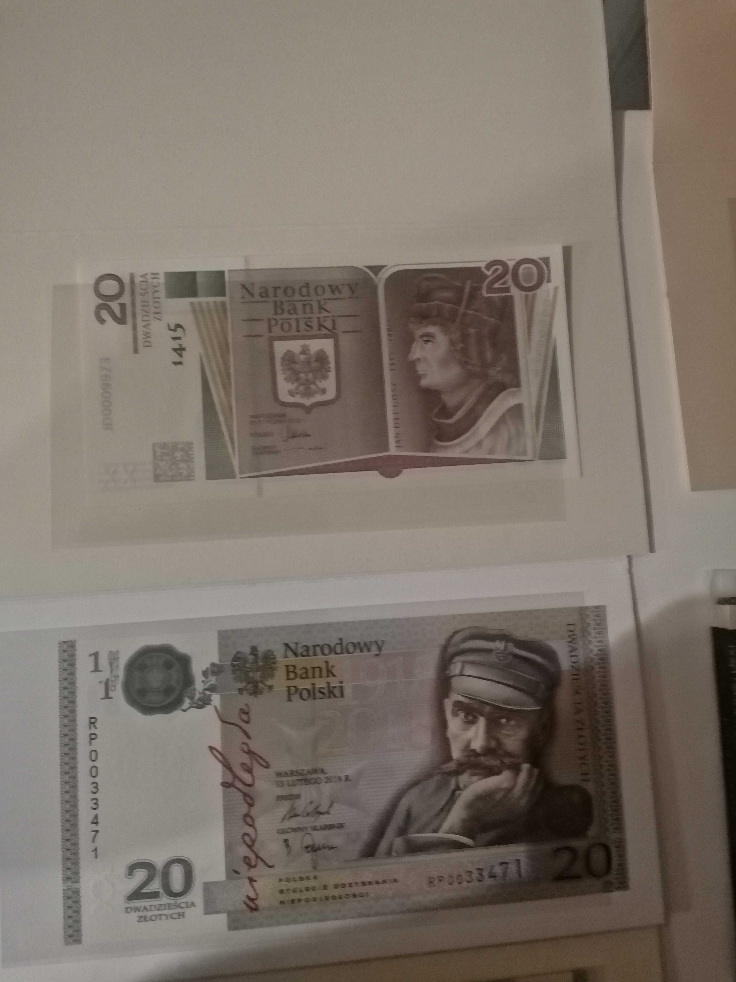 Zestaw Kolekcja Banknoty 20zł