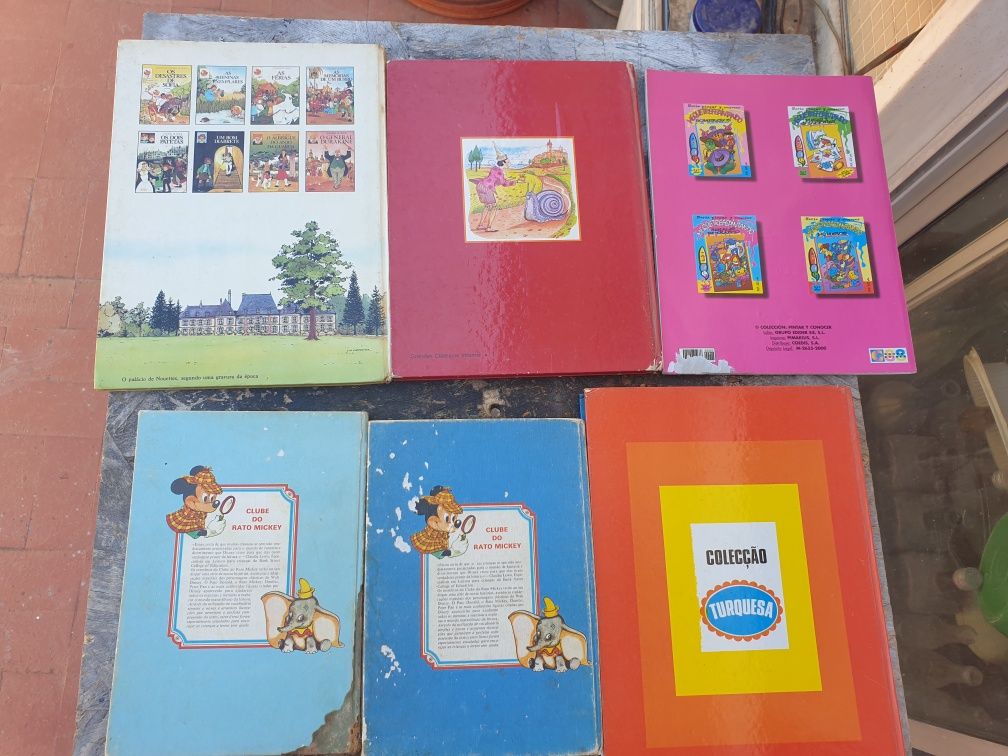 Livros antigos infantis