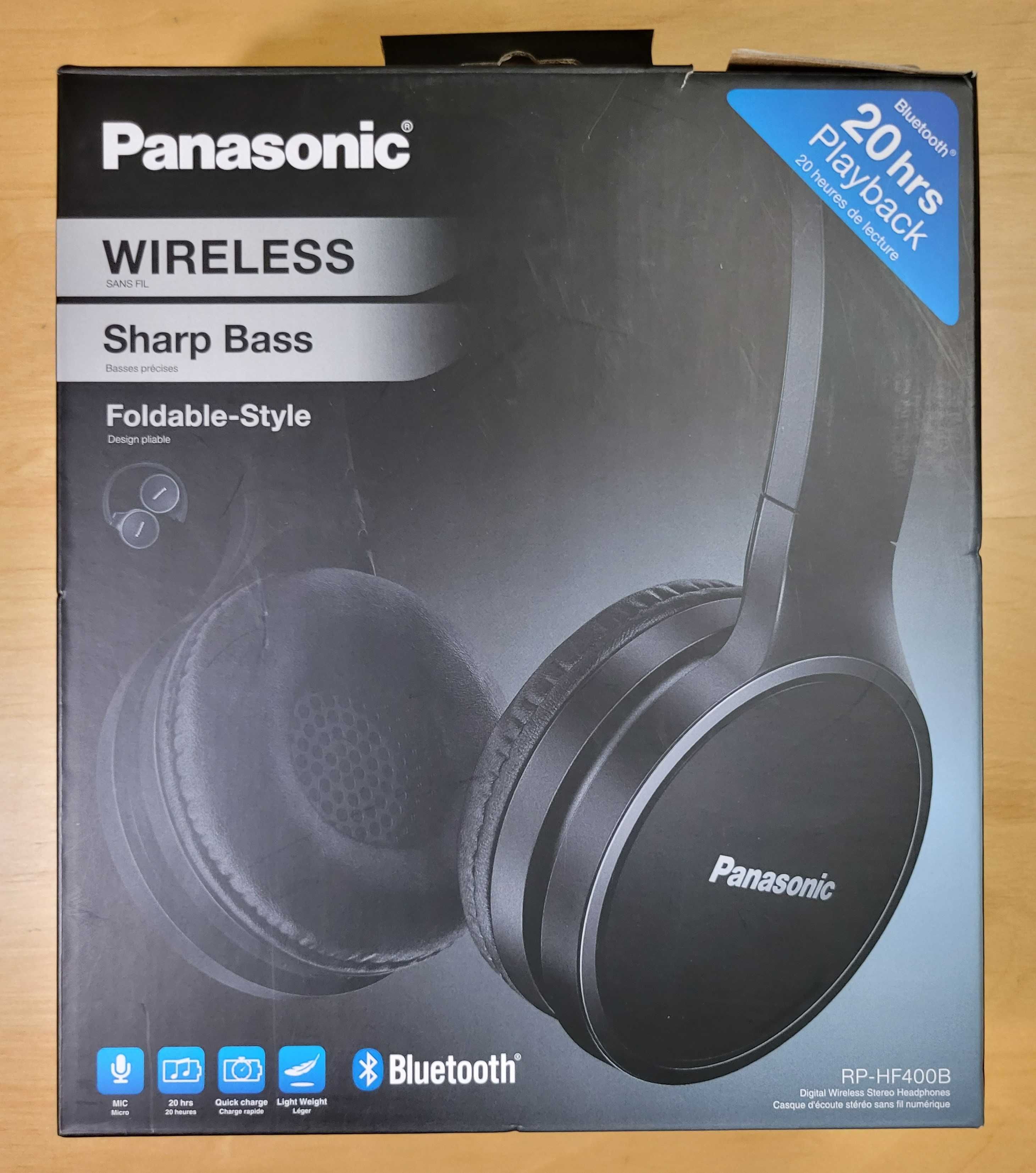 Bezprzewodowe słuchawki Panasonic RP-HF400B