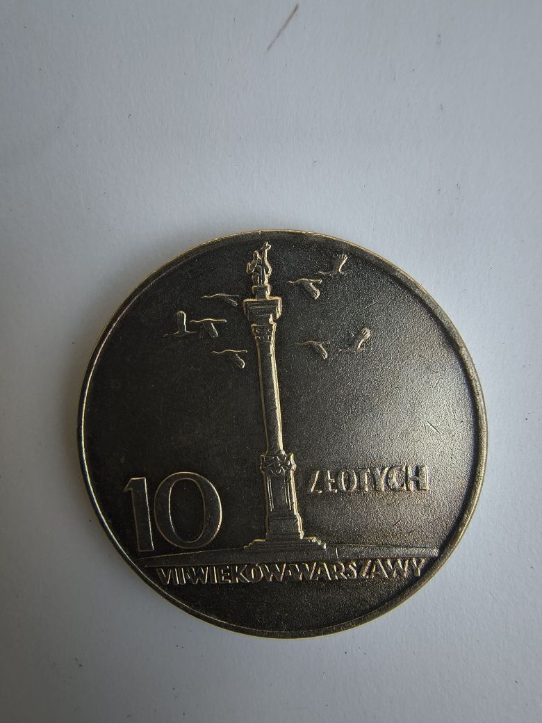 10 złotych 1966 rok mała kolumna