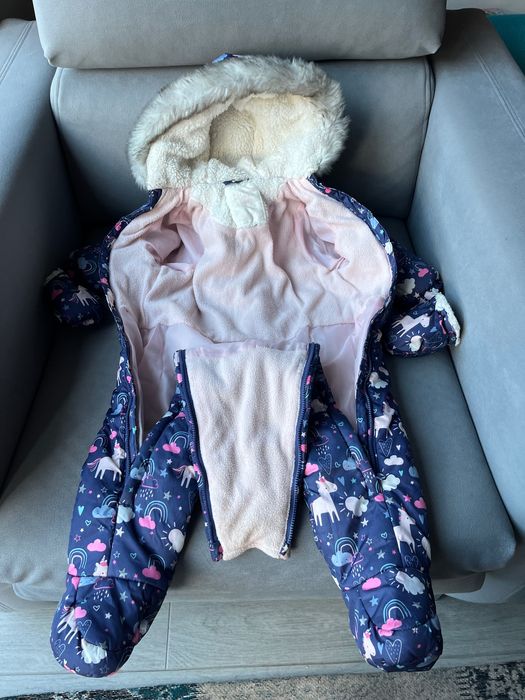 Wiosenny Kombinezon dla dziewczynki Jednorożec 80 cm (9-12 m) F&F