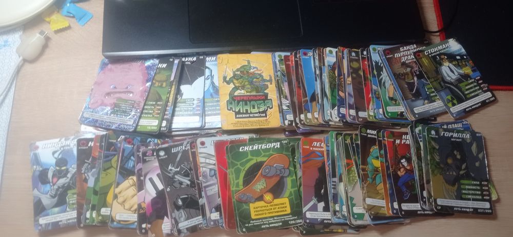 Карточки черепашки ніндзя боевая четверка