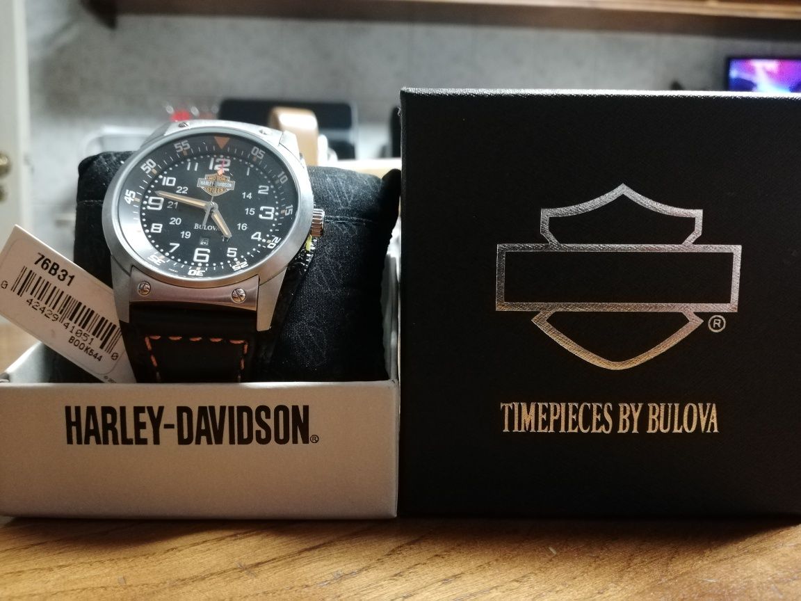 Baixa de preço - Relógio Bulova 76B31 Harley-Davidson