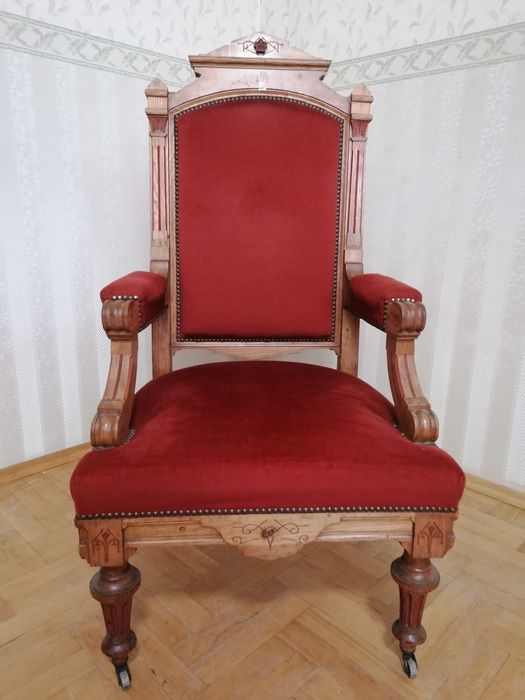 Fotel eklektyczny tron /