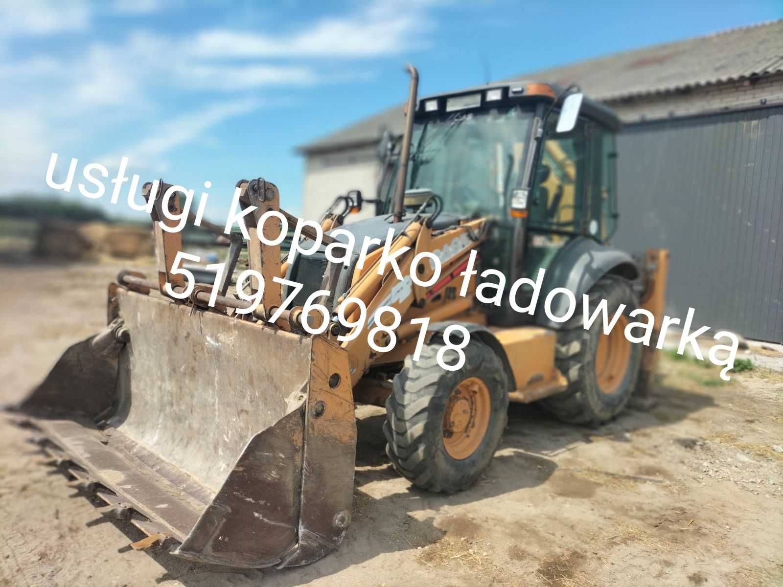 Usługi koparko ładowarką