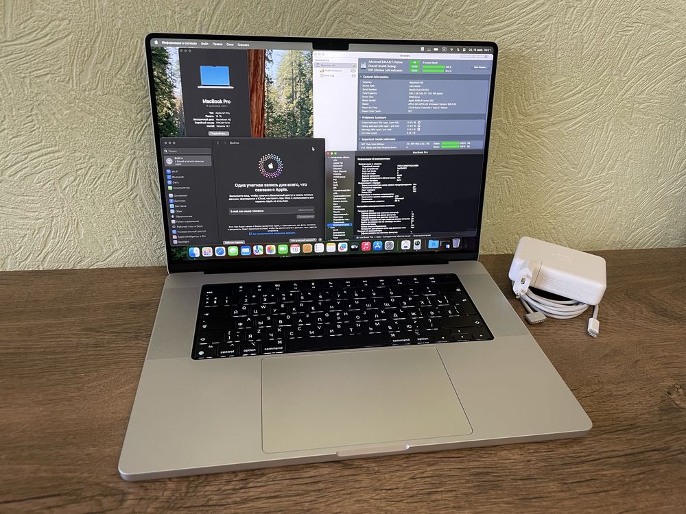 MacBook Pro 16’ M1 Pro 16/512. A2485. Идеальное состояние. Silver.