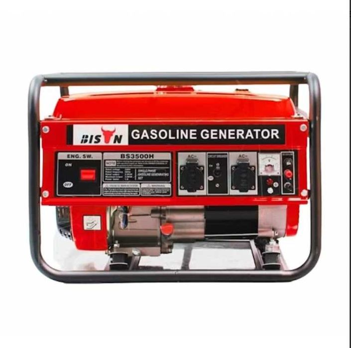 Генератор Bison 3 кВт газ / бензин Оригінал мідна обмотка 1 -фазний