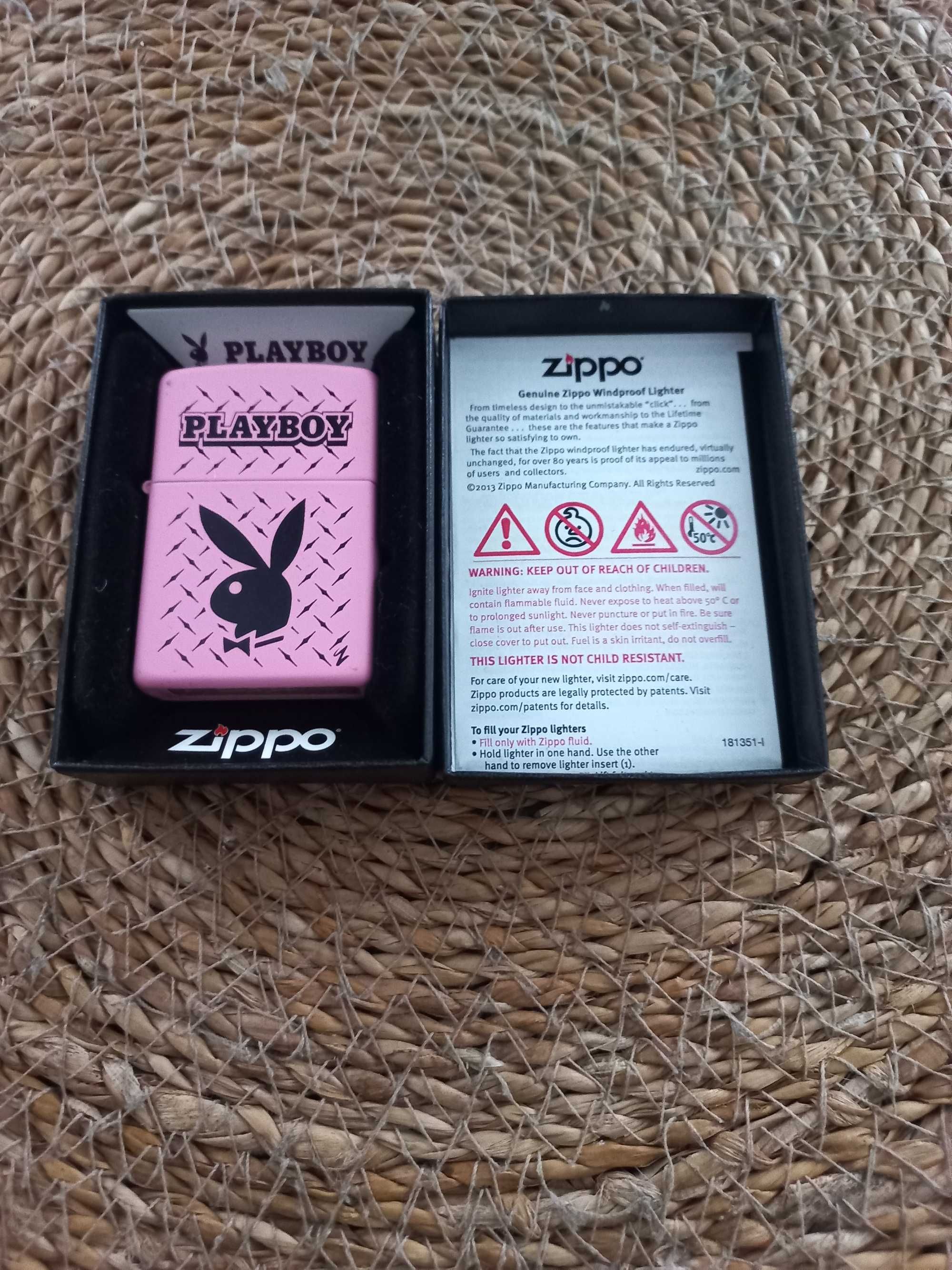 Nowa Zippo Playboy-różowa. Polecam!!!