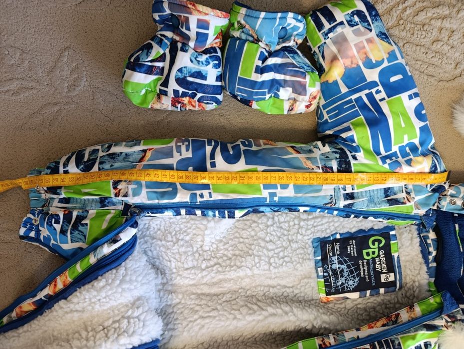 Зимовий комбінезон 2в1 розмір 68