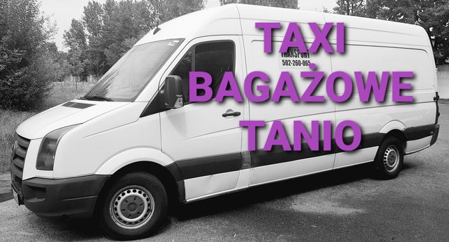 Taxi bagażowe, transport towarów, bagażówka, max bus