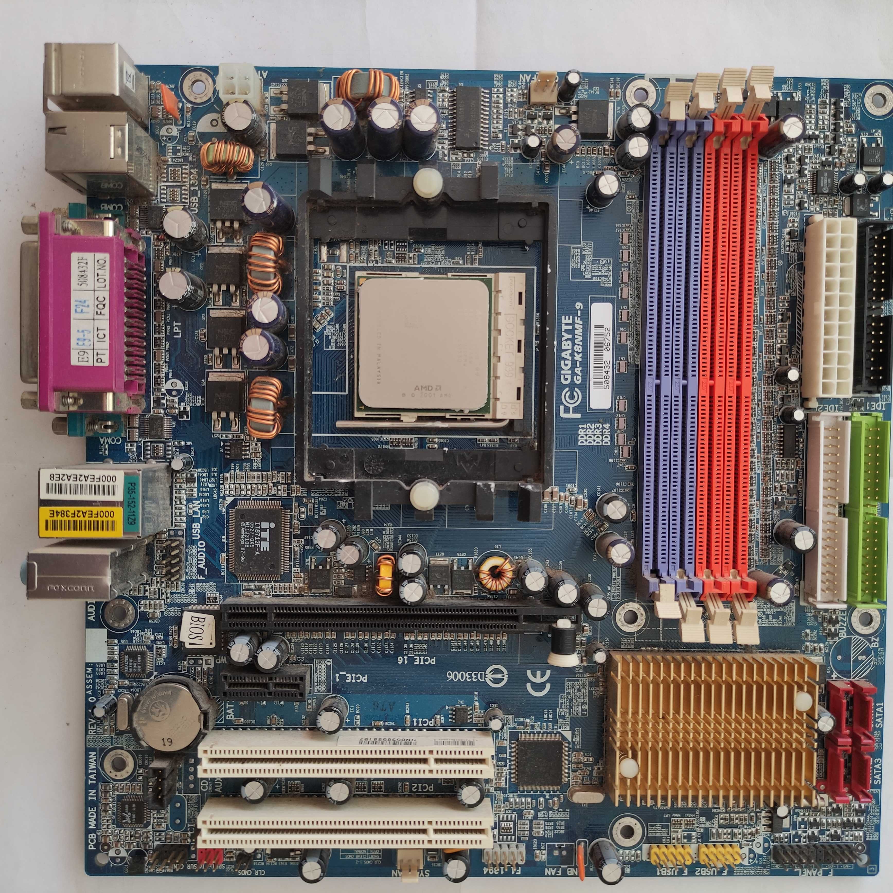 Материнская плата Gigabyte GA-K8NMF-9 + Процессор AMD Athlon 64 3000+