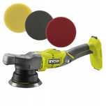 RYOBI POLERKA AKUMULATOROWA 18V REGULACJA R18P-0 125MM OSCYLACJA  3 PADY