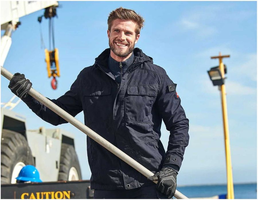 STRAUSS Kurtka funkcyjna cotton touch rozm L ciemny niebieski