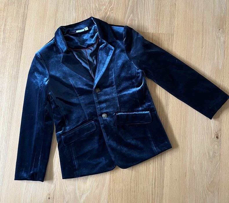 Marynarka aksamitna dla chłopca 122/128