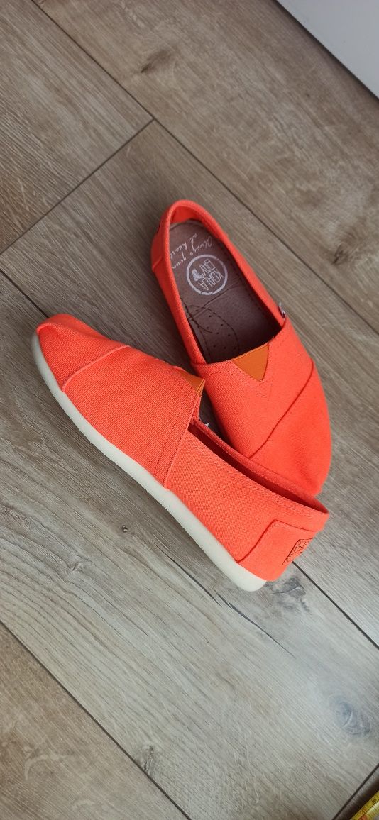 Espadryle Koala Bay 38 nowe pomarańczowe płócienne  lekkie na lato