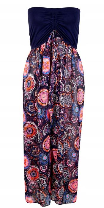 Długa tunika sukienka plażowa 5xl 50