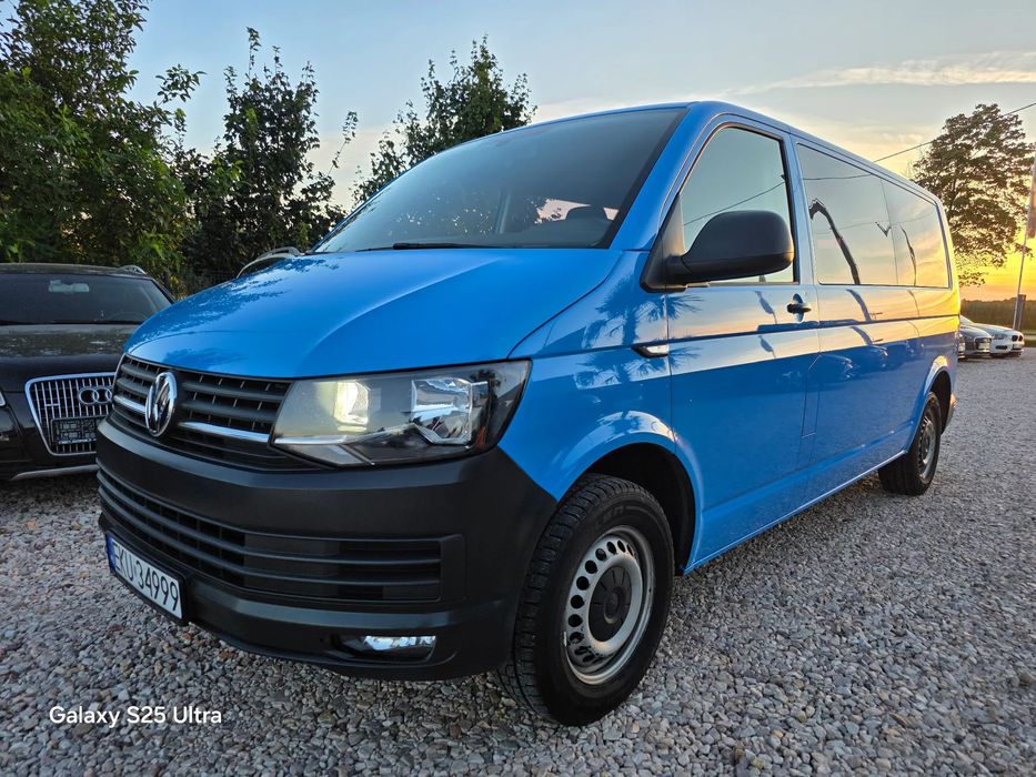 Volkswagen Transporter 2.0TDI#115KM#LONG#9 Osób#Klima#Start Stop#Import DE#Serwis VW#FV 23%!