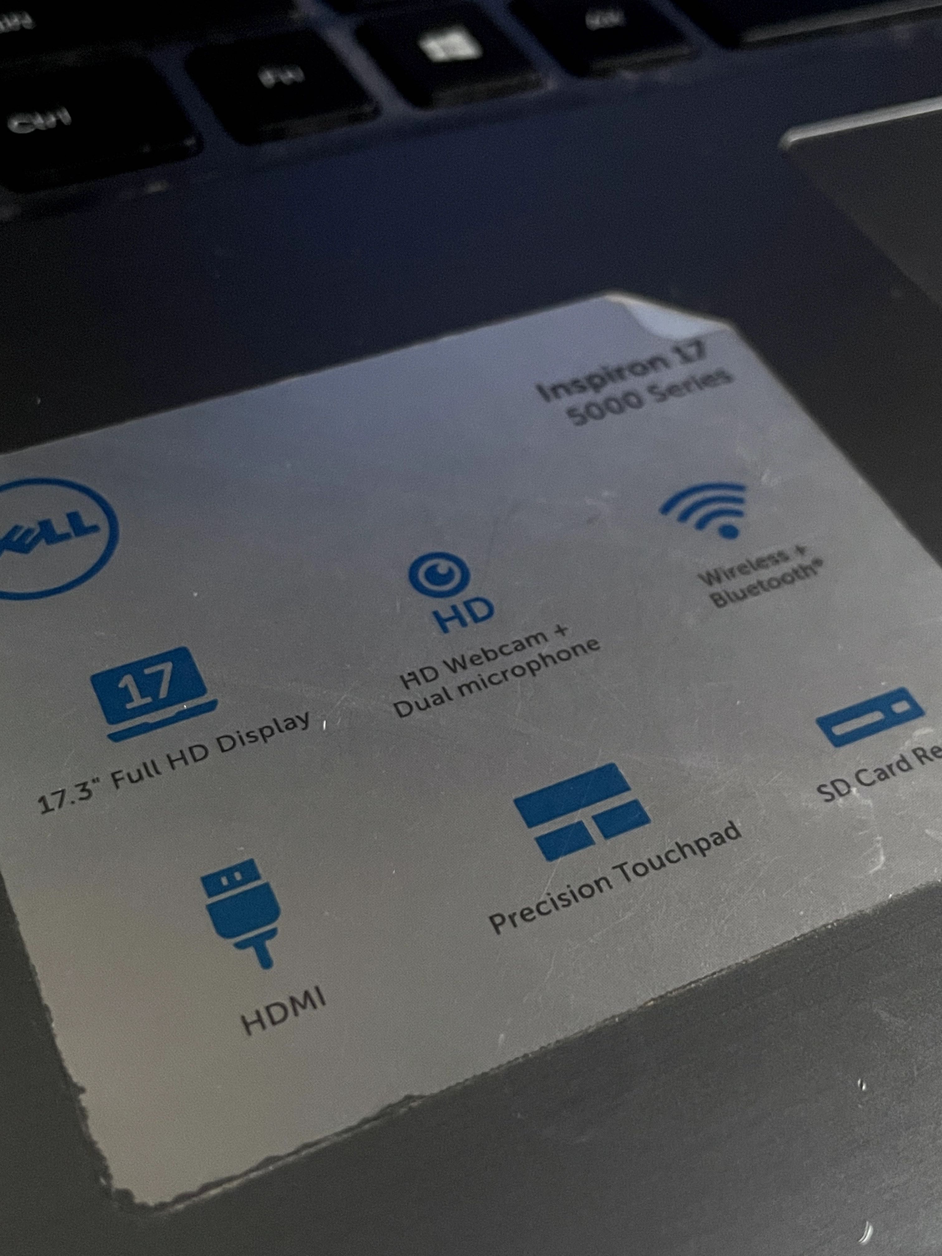 Laptop Dell Inspiron 17-5657 Series 5000 i5-7200U 512/8GB