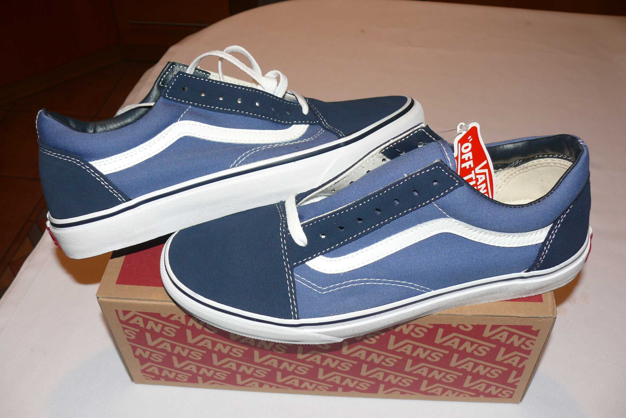 Buty ORYGINALNE trampki Vans Old Skool Navy  r_36/ 36,5/ 40 / 42,5EU