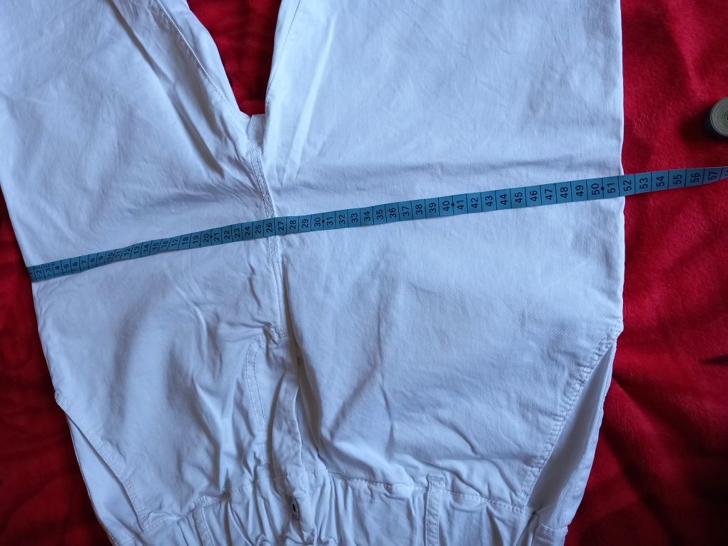 Białe spodnie 40 L rozciągliwe