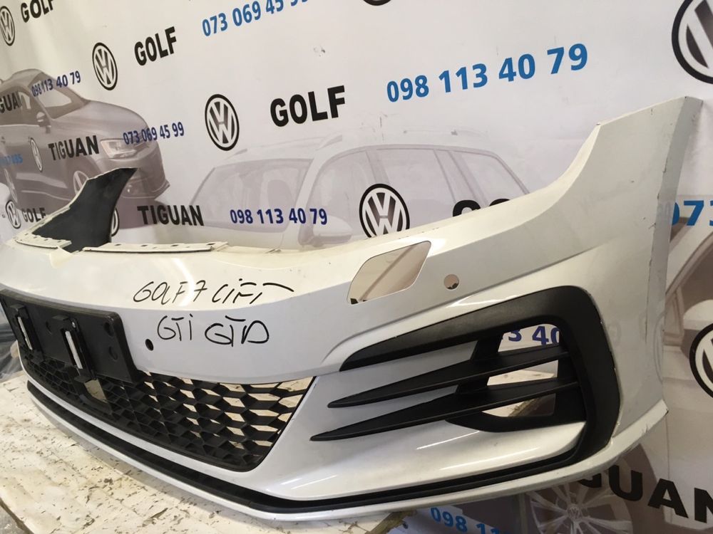 Передний Бампер GTD Фольцваген Гольф 7 VW Golf VII GTI Решетка бампера